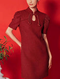 DR235309 Tweed Cheongsam/Pre-order