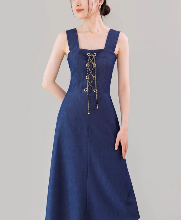 DR23912 Denim Dress/Pre-order