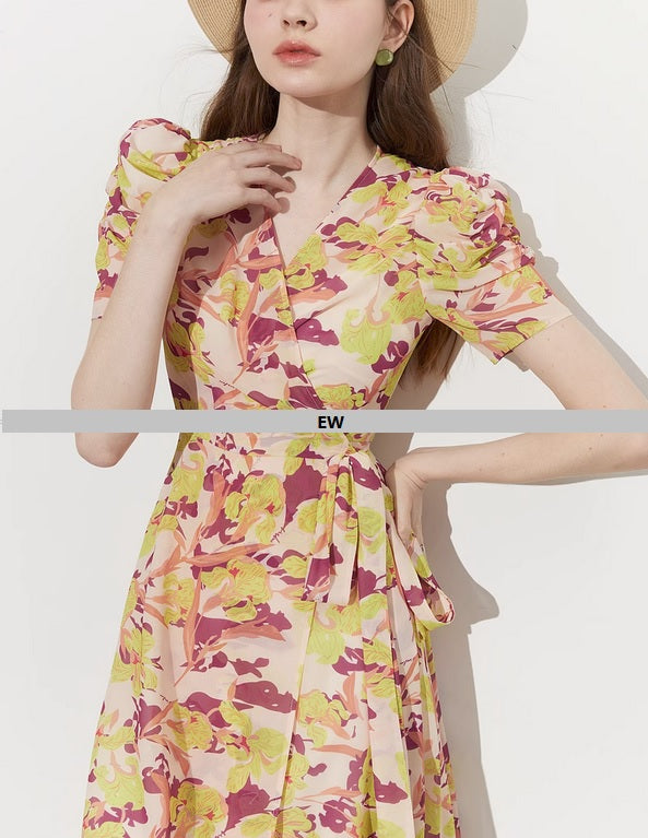 DR23902 Wrap Dress/Pre-order