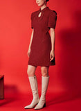 DR235309 Tweed Cheongsam/Pre-order