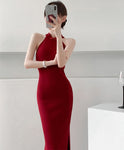 DR23626 Knit Cheongsam/Pre-order