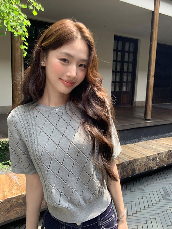 DR236303 Knit Top/Pre-order 2 colours