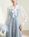 DR23249 Denim Dress/Pre-order