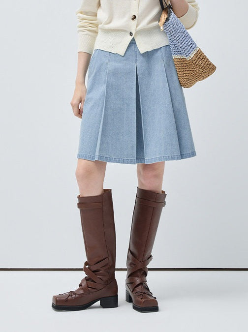 DR236009 Denim Skirt/Pre-order