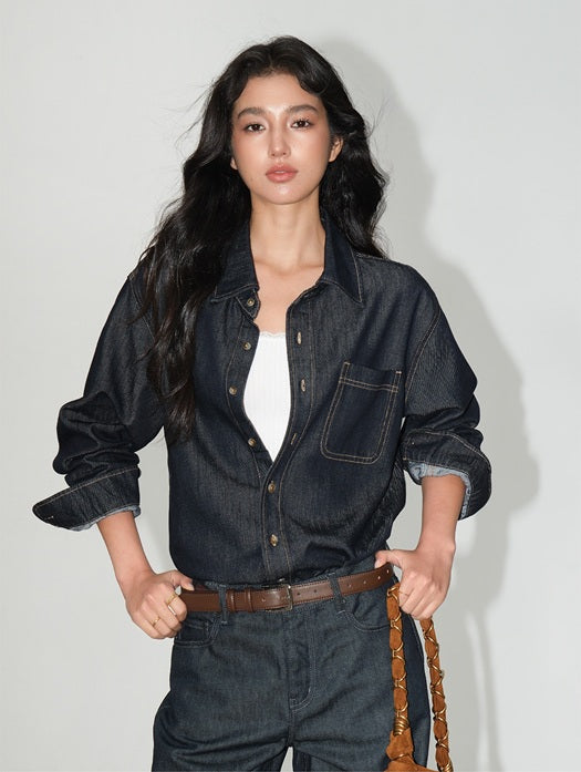 DR236224 Denim Top/ Pre-order