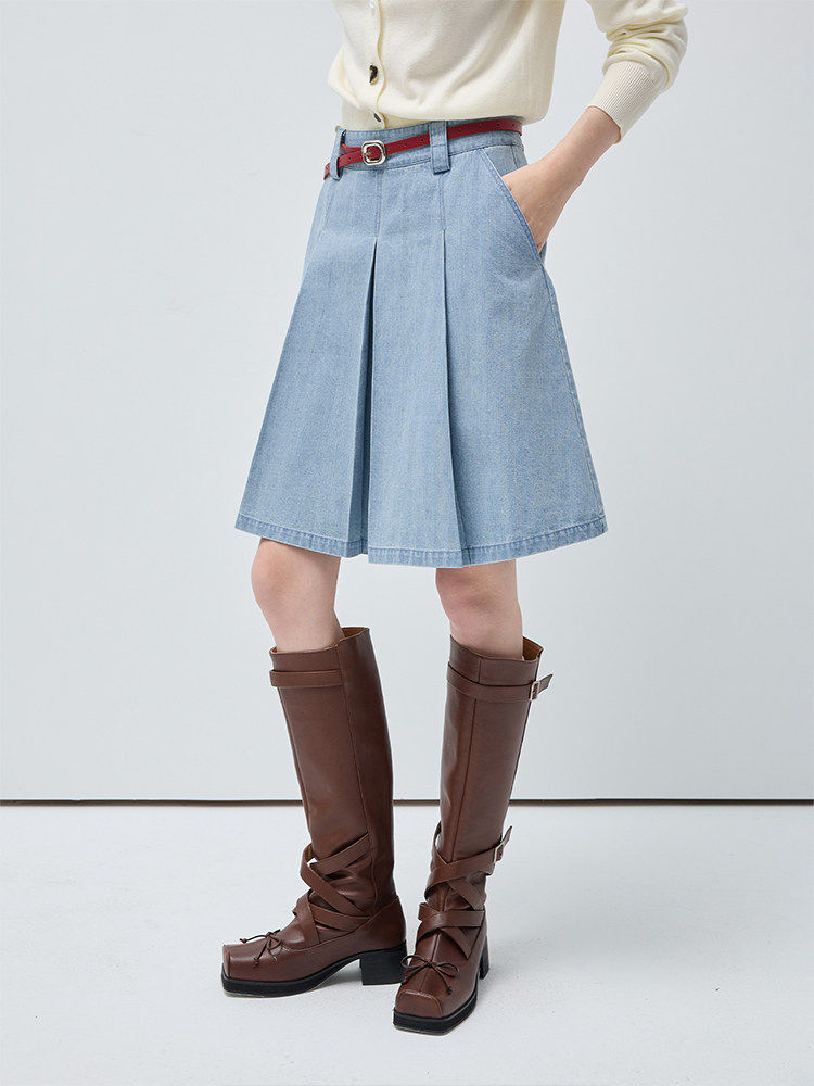 DR236009 Denim Skirt/Pre-order