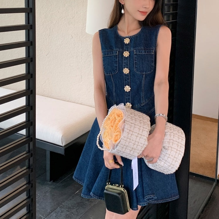 DR23354 Denim Dress/Pre-order