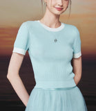 DR23713 Knit Top/Pre-order