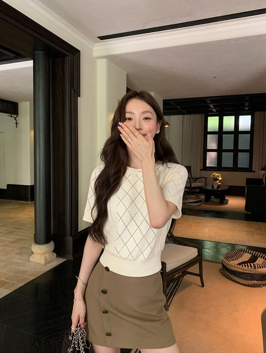 DR236303 Knit Top/Pre-order 2 colours