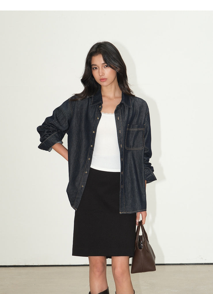 DR236224 Denim Top/ Pre-order