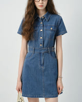 DR235055 Denim Dress/Pre-order