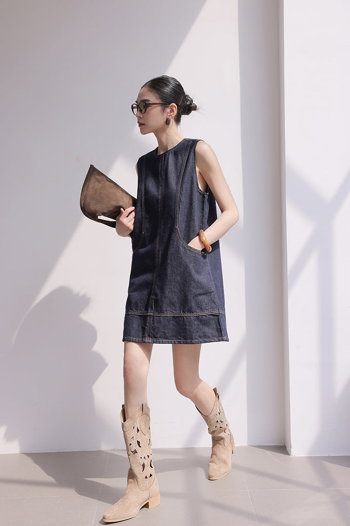 DR235528 Denim Dress/Pre-order