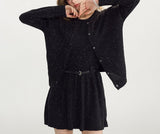 DR235833 Knit Dress+Cardigan {Pre-order}