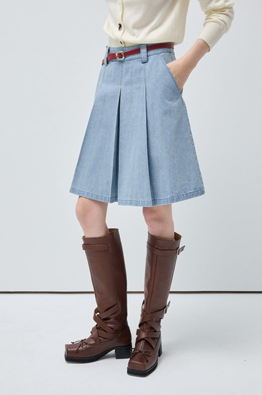 DR236009 Denim Skirt/Pre-order