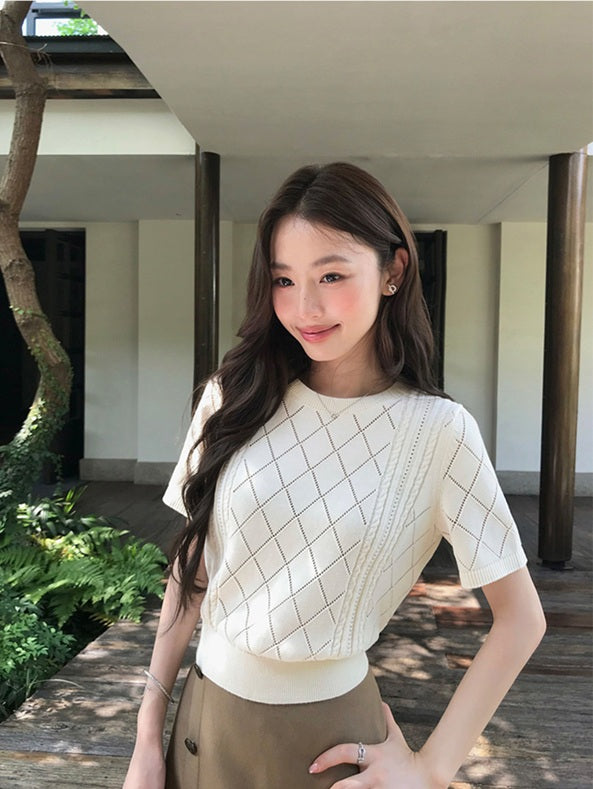 DR236303 Knit Top/Pre-order 2 colours