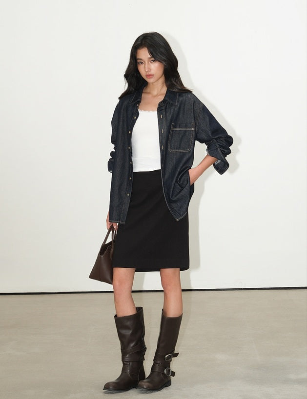 DR236224 Denim Top/ Pre-order