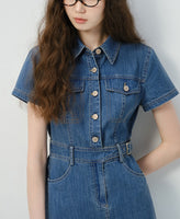 DR235055 Denim Dress/Pre-order