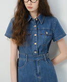 DR235055 Denim Dress/Pre-order
