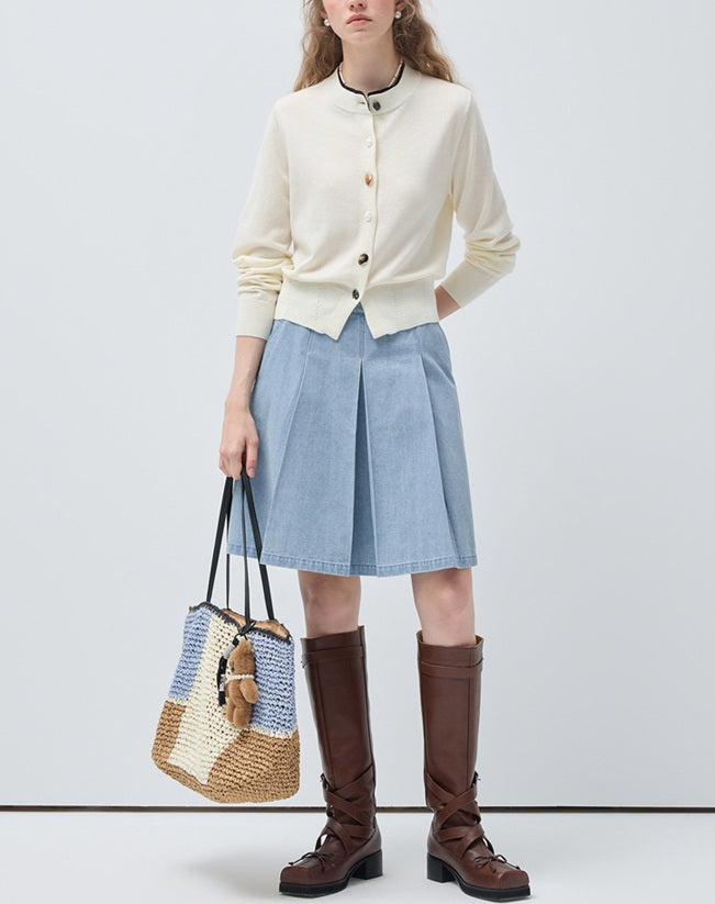 DR236009 Denim Skirt/Pre-order
