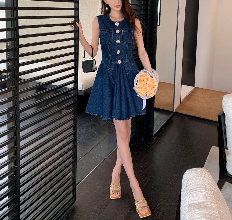 DR23354 Denim Dress/Pre-order