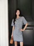 DR236020 Denim Dress/Pre-order