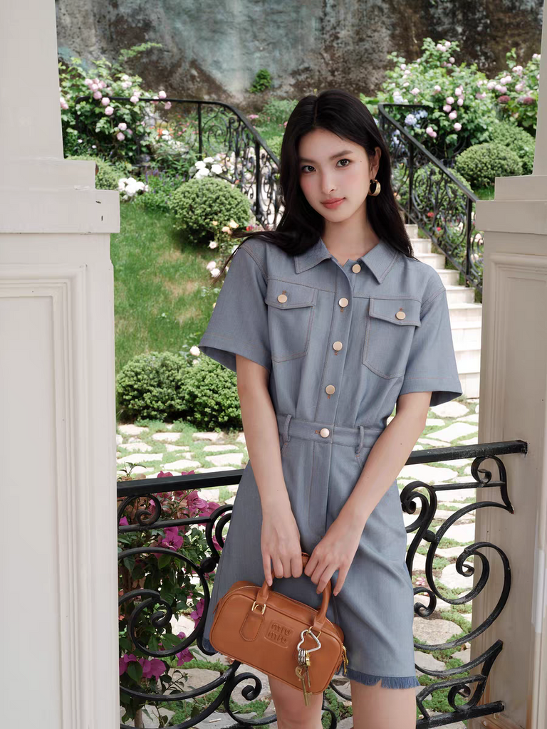 DR236020 Denim Dress/Pre-order