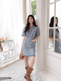 DR236020 Denim Dress/Pre-order
